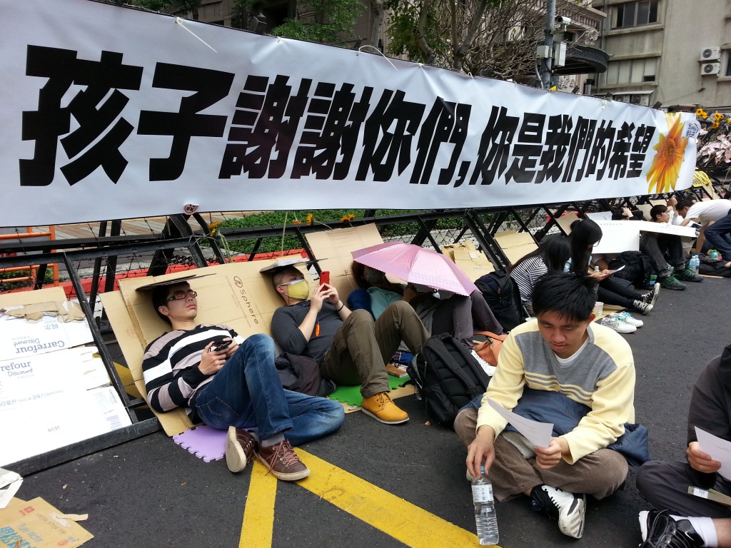 2014年3月台灣發生318攻占立院事件，成功阻撓執政黨團強行通過兩岸服貿協議。Photo by chiang