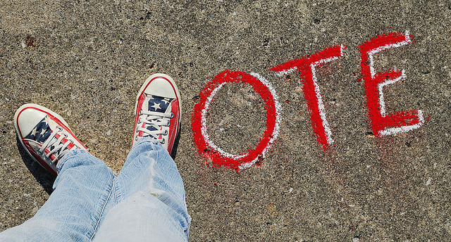 vote（投票）。flickr@Theresa Thompson　CC BY 2.0