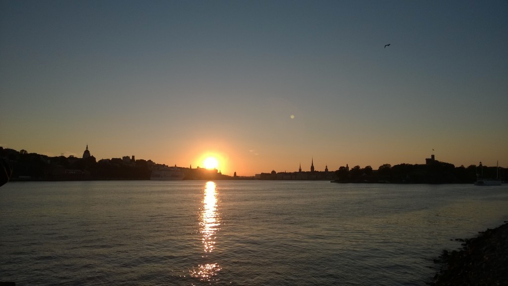 斯德哥爾摩的夕陽。Photo by 小勤
