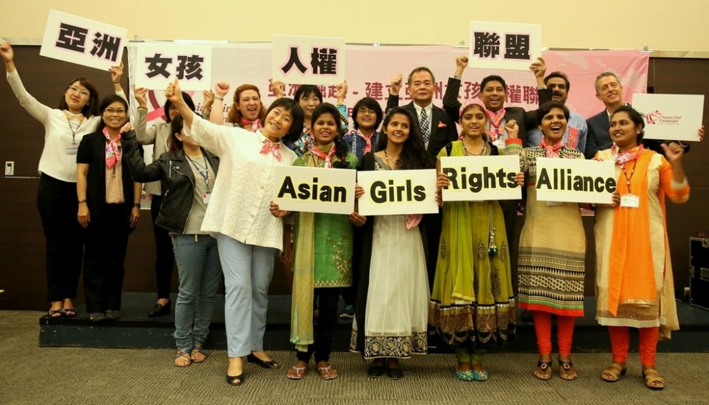  致力提升女孩權利的亞洲女孩人權聯盟。勵馨基金會提供