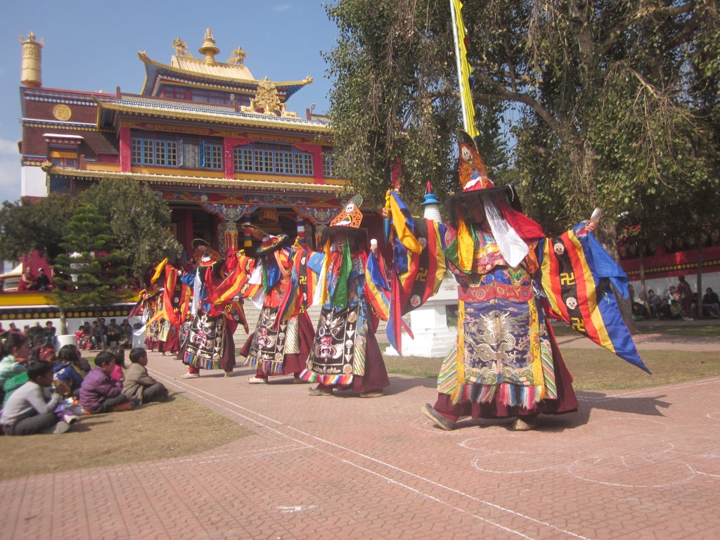 藏曆新年後的跳神。林沖提供