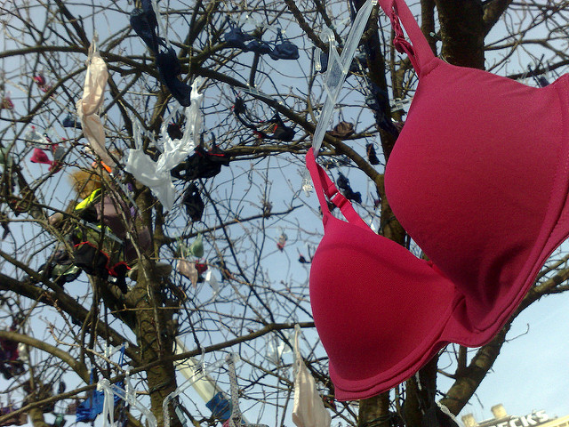 無胸罩是一種日常的性政治實踐。photo credit:flickr@Martijn van Exel　CC BY-SA 2.0