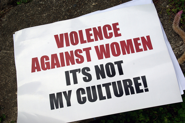 終止對女性暴力，這不是我們的文化。photo credit:flickr@Department of Foreign Affairs and Trade　CC BY 2.0